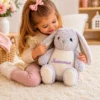 Персонализирана плюшена играчка зайче за гушкане и игра